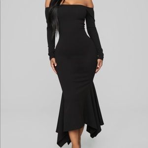 Fashion Nova Simply Gorgeous Off Shoulder Dress